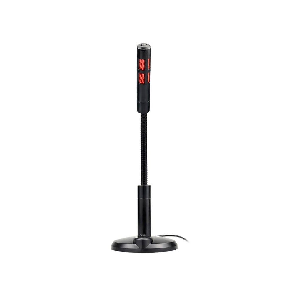 Microfone Flexível Preto E Vermelho P2 - Multilaser
