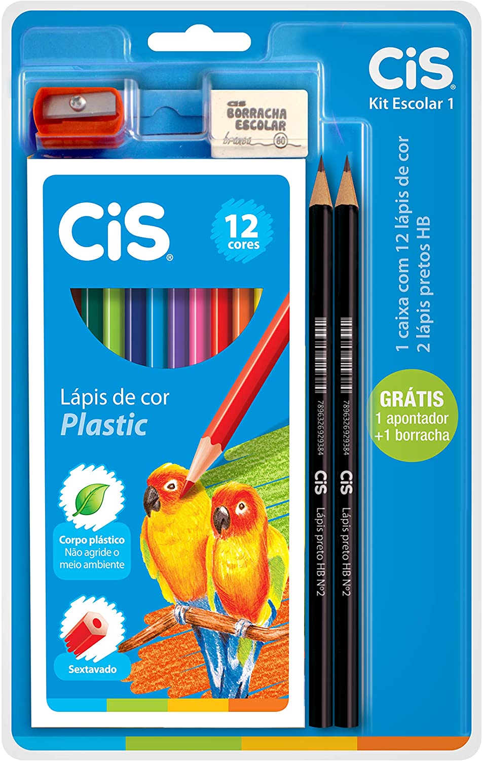Kit Escolar com 5 Peças - Cis