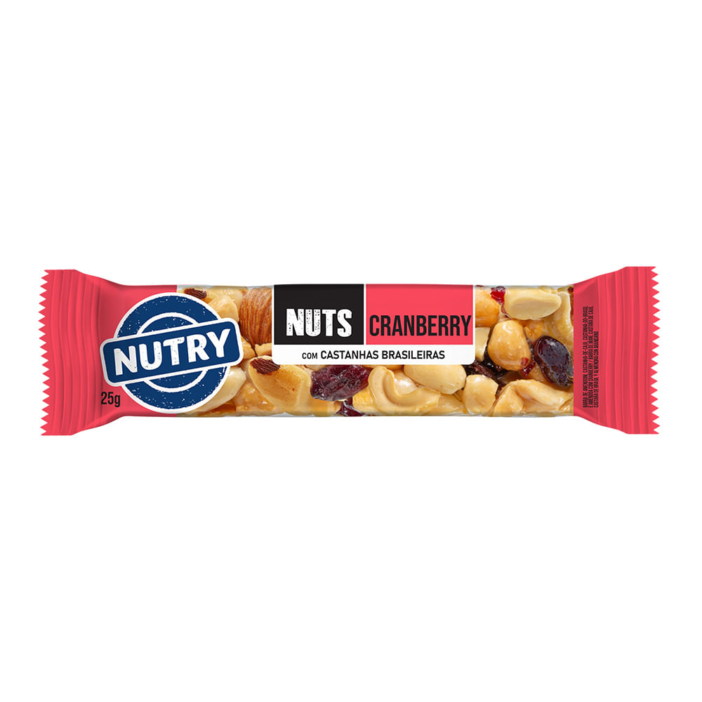 Barra de Cereal Nuts Cranberry 25g Ref.0000001263 - Nutry