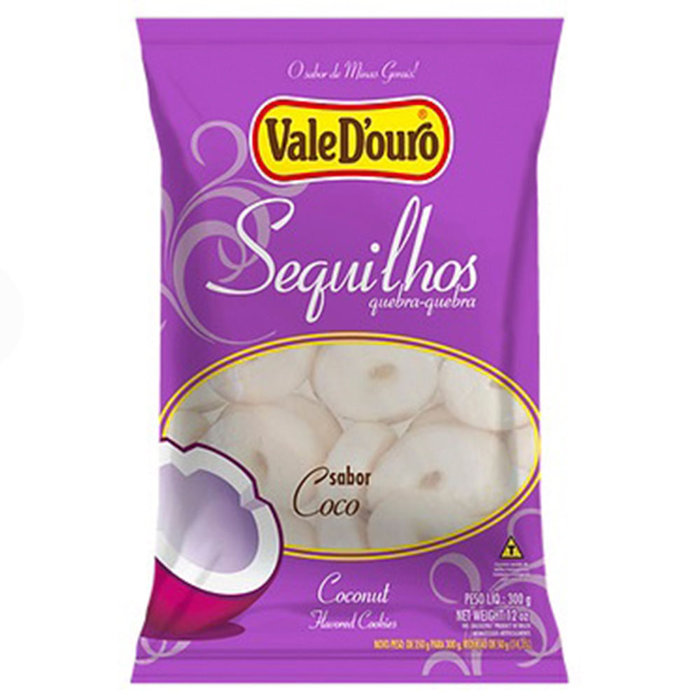 Sequilhos Coco 300g 4792 - Vale D'Ouro