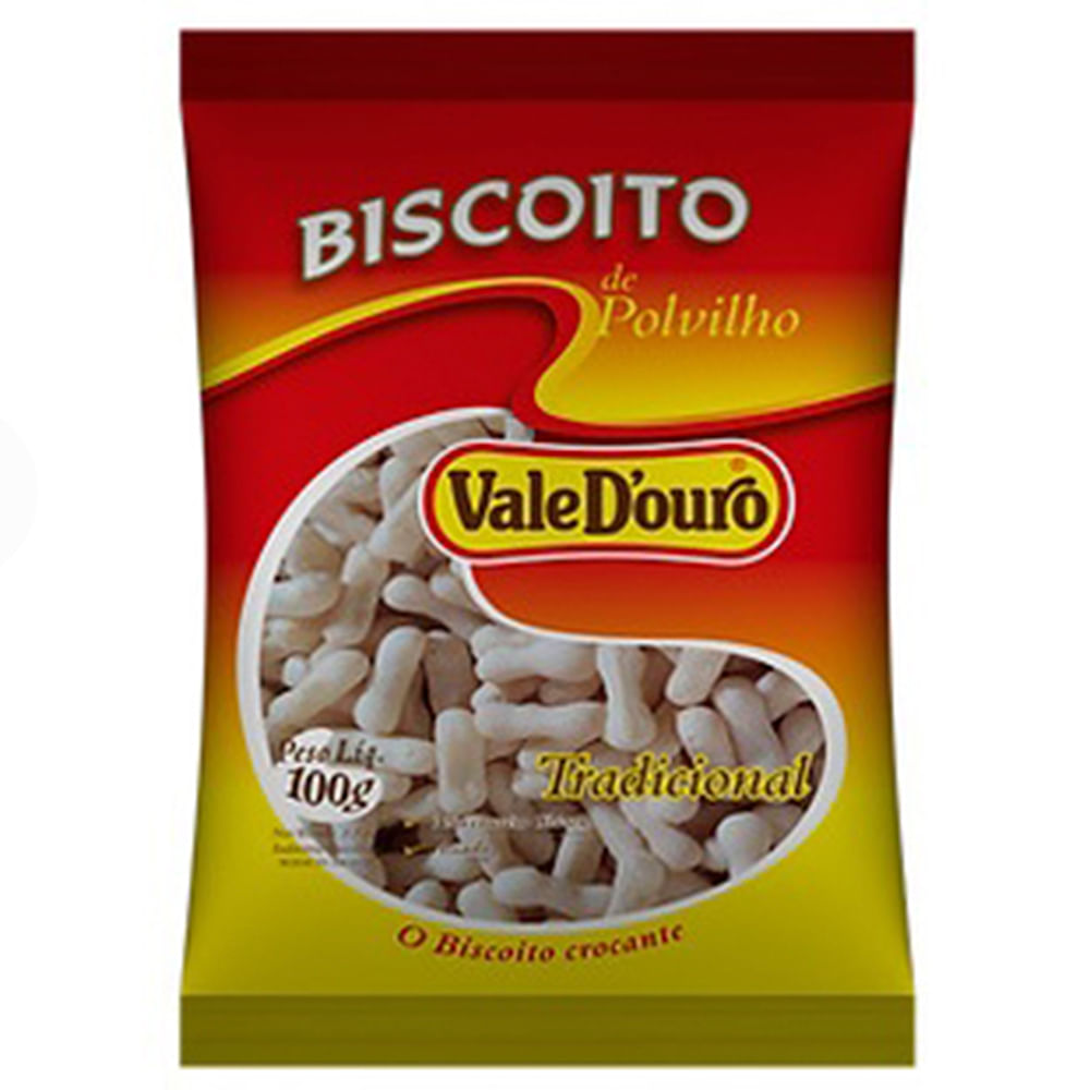 Biscoito Polvilho Tradicional 100g 7010 - Vale D'Ouro