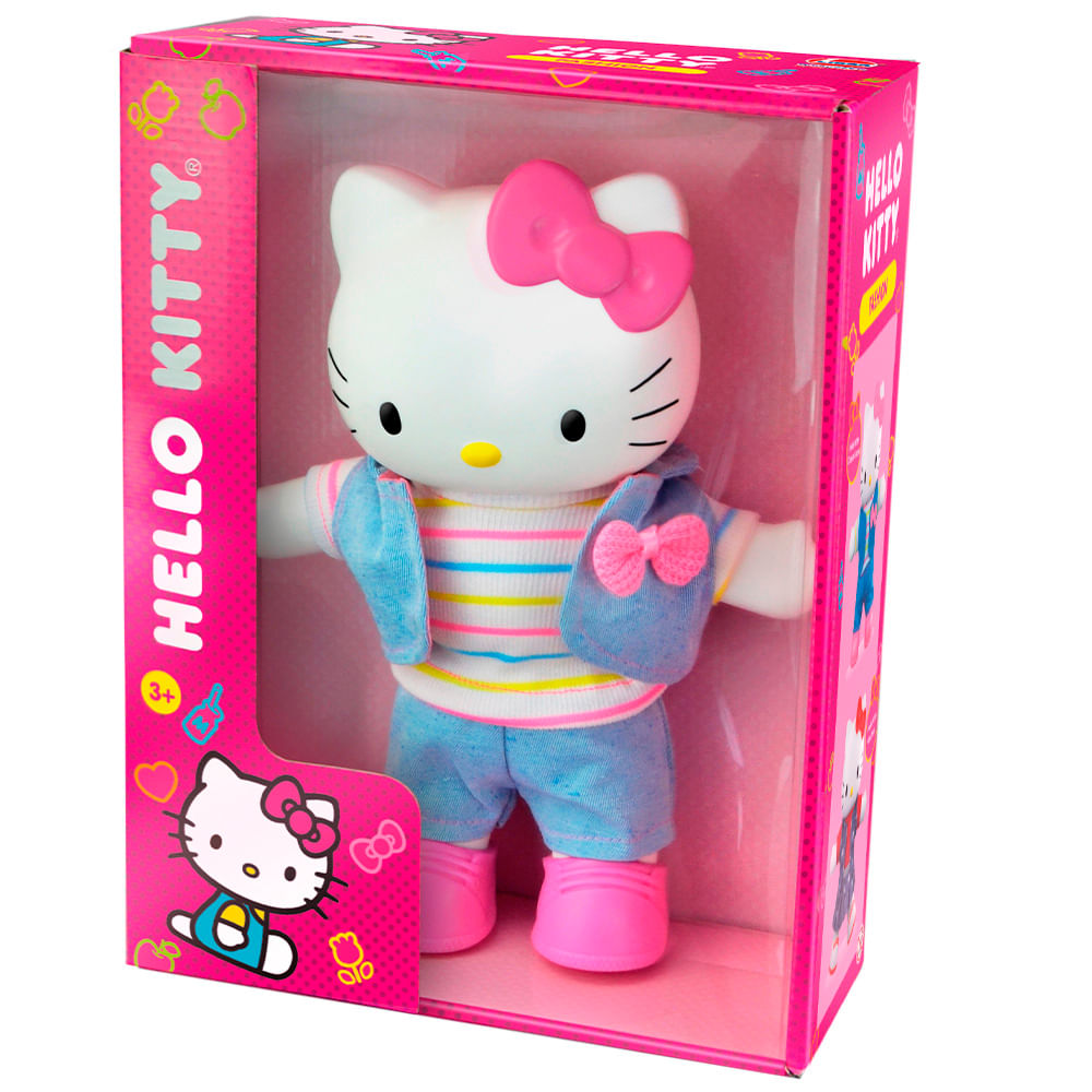 Boneca Hello Kitty Casual Jeans Ref.3587 Líder Brinquedos