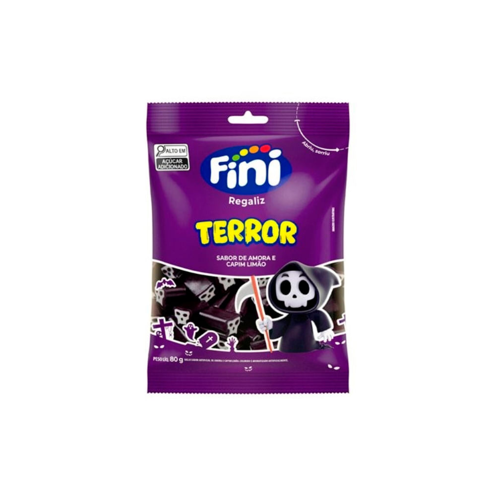 Bala Gelatina Terror 80g 12220 - Fini