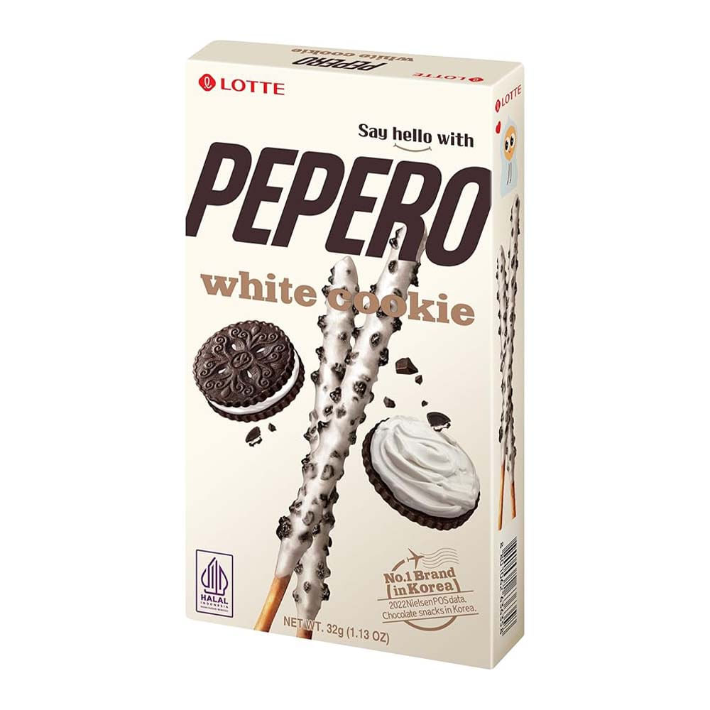 Biscoito Palito Pepero Chocolate Branco 32g BIS0008T - Nongshim