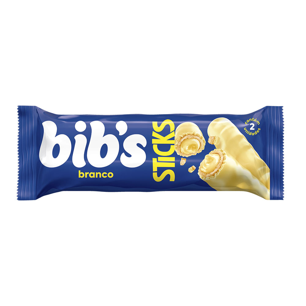 Chocolate Bibs Sticks Branco 29g 1609 - Neugebauer