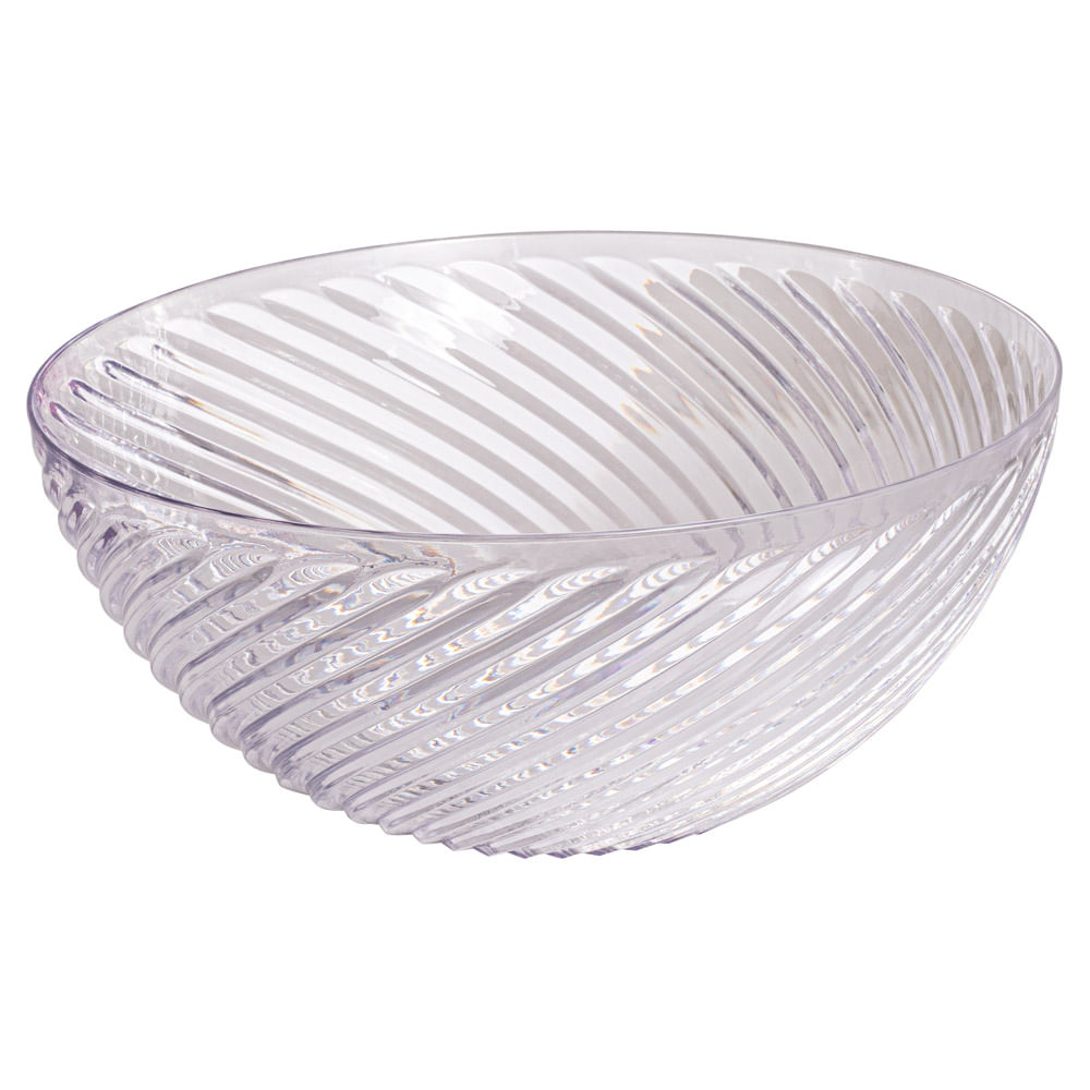 Bowl G Twist Polímero Transparente 3,6L 15526 - Plasútil