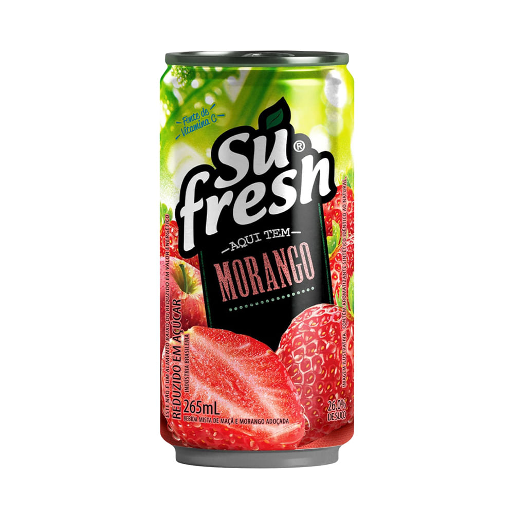 Suco de Morango Lata 265ml 1667 - Sufresh