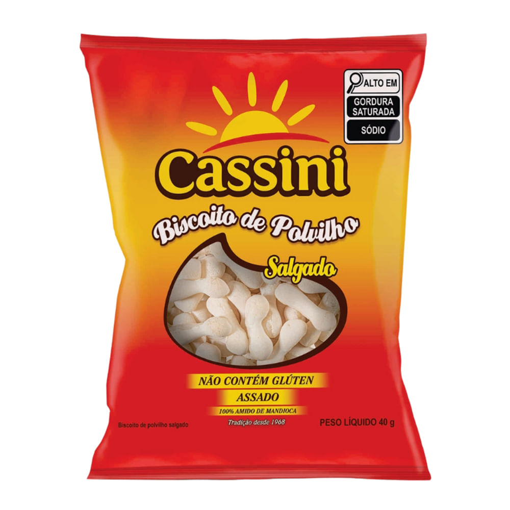 Biscoito de Polvilho Salgado 40g - Cassini