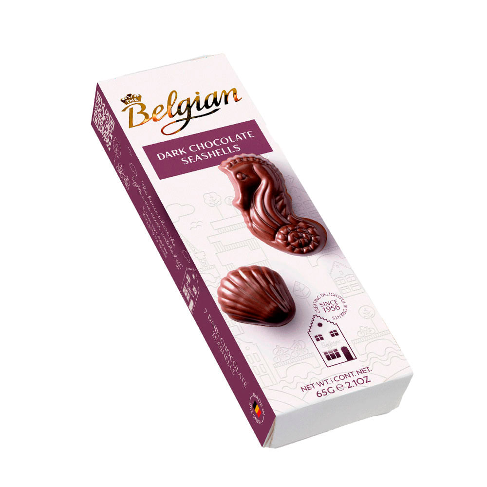 Chocolate Seashells Dark 60g 7002 - Belgian