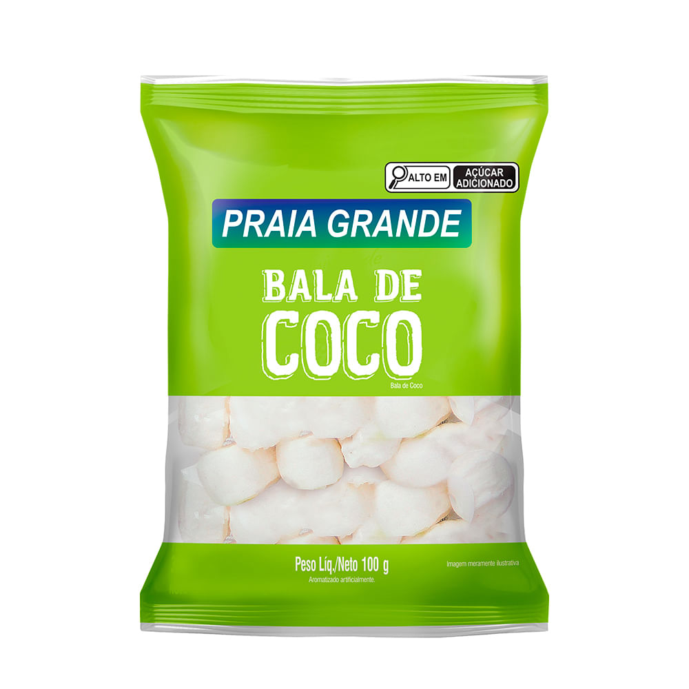 Bala de Coco Praia Grande 100g 392 - Dacolonia