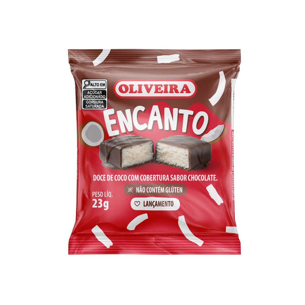 Doce Encanto Coco Com Chocolate 23g 1802 - Oliveira