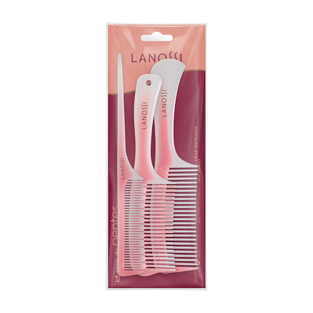 Kit 3 Pentes Rose LS2005 - Lanossi