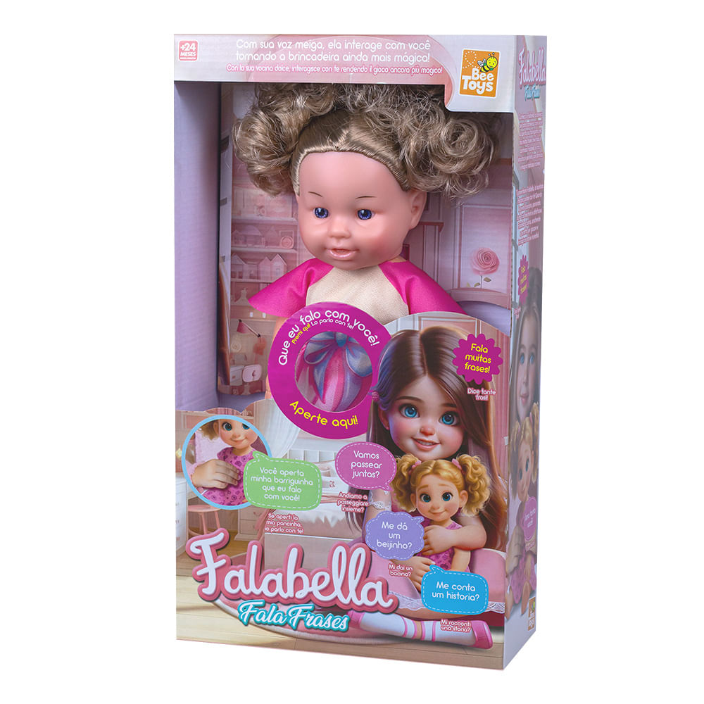 Boneca Falabella com Frases 1114 - Bee Toys